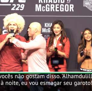 MMA: UFC: Khabib agradece a Deus, McGregor reclama do fedor do chapéu do oponente