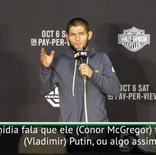 VIRAL: UFC: Khabib após vencer Mcgregor: "Putin me ligou para dar os parabéns"