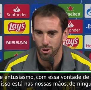 FUTEBOL: Champions League: Godín: "Não temos opção, só vencer o jogo"