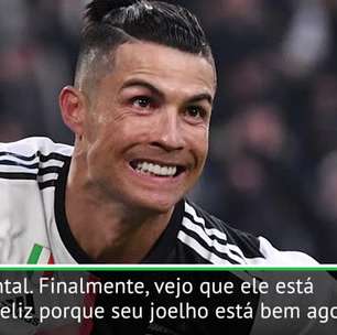FUTEBOL: Série A: Sarri: "Ronaldo superou o problema do joelho após o Hat-Trick contra o Cagliari"