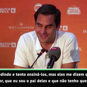 VIRAL: Tênis: Federer conta que seus filhos não o escutam: "Se o treinador de vocês sabe mais, tudo bem"