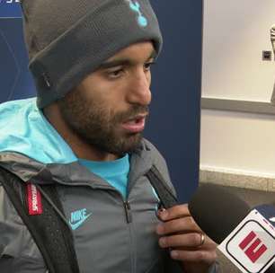 FUTEBOL: UEFA Champions League: Lucas Moura sobre jogar como centroavante: "Já me sinto bem naquela posição"