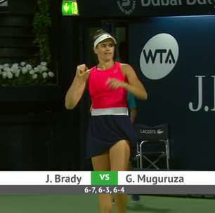 WTA Dubai: Brady derrota Muguruza (6-7, 6-3, 6-4)