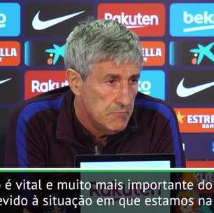 FUTEBOL: La Liga: Setien: "'El Clásico' é mais importante para o Real que para o Barça"