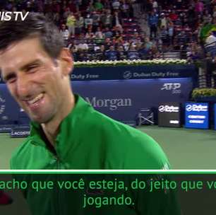 TËNIS: Aberto de Dubai: Djokovic brinca sobre ficar invicto por toda a temporada após novo título