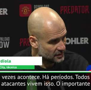 Premier League: Guardiola sobre seca de gols de Sterling: "O importante é o comprometimento"