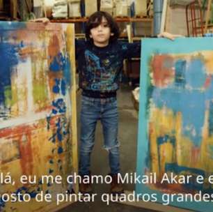 Pintor prodígio: alemão de 7 anos vende quadros por até 13 mil euros