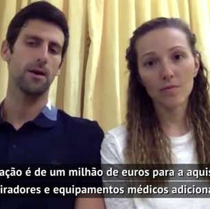 TÊNIS: Geral: Novak e Jelena Djokovic doarão 1 milhão de euros para ajudar a combater o coronavírus