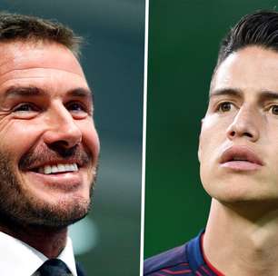 Beckham quer levar James Rodriguez para seu time nos EUA