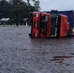 Tornado atinge município de Campos Novos, em SC