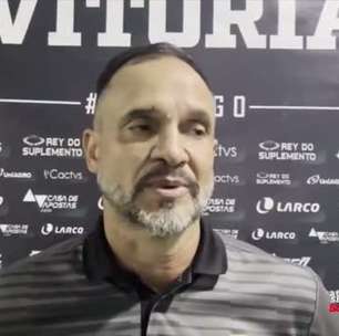VITÓRIA: Wagner Lopes vê time dominante no primeiro tempo, mas lamenta: "Pedimos que se alguém erra, que tenha alguém perto para cobrir"