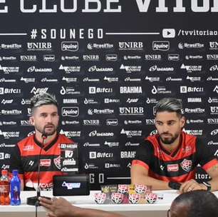 VITÓRIA: Guilherme Queiroz é apresentado como novo reforço e declara: "Tô muito feliz, realizando um sonho"