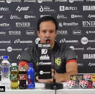 VITÓRIA: Dado Cavalcanti admite frustração por empate no clássico: "Se tivesse que haver um vencedor hoje, seriamos nós"