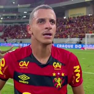 SPORT: Luciano Juba comemora gol que decretou a vitória sobre o CRB e a vaga para a final da Copa do Nordeste: "Muito emocionado de marcar diante dessa torcida maravilhosa"