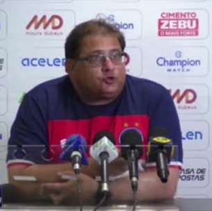 BAHIA: Guto Ferreira lamenta empate sem gols em casa com Azuriz, mas vê dificuldade como fator positivo para torcida: "Isso que é gostoso"