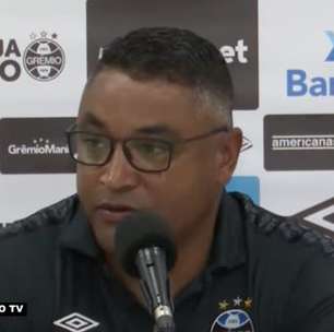 GRÊMIO: Roger vê Cruzeiro intenso em derrota pela Série B, lamenta resultado, mas pondera: "Foi um jogo de igual para igual"
