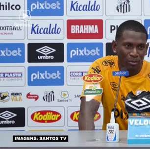 SANTOS: Bryan Angulo comenta boa recepção e destaca papel de Bustos para sua chegada ao Peixe: "Foi fundamental para vir ao futebol brasileiro"