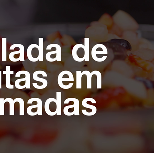 Salada de frutas em camadas