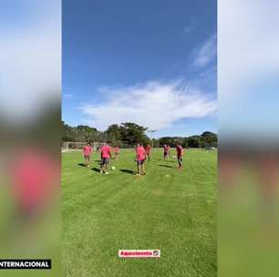 INTERNACIONAL: Elenco vai a campo em treino visando confronto com o Santos na quarta-feira
