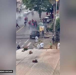 Pancadaria! Torcedores de Juventude e Athletico-PR entram em confronto em ruas de Caxias do Sul;