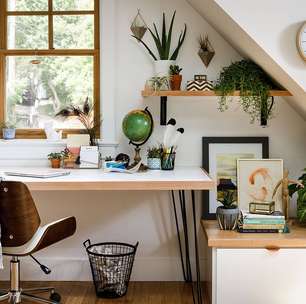 10 home offices estilosos com plantas na decoração