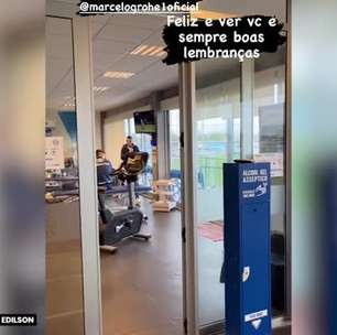 GRÊMIO: Paredão! Marcelo Grohe, herói do tri, visita CT e recebe carinho de ex-companheiros