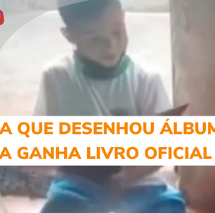 Menino que desenhou álbum da Copa do Mundo ganha livro oficial