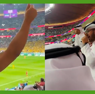 Torcedor do Equador ironiza gol anulado e catari se exalta: "Cala a boca"