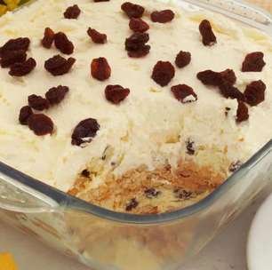 Quer surpreender no tradicional? Pavê de passas ao rum!