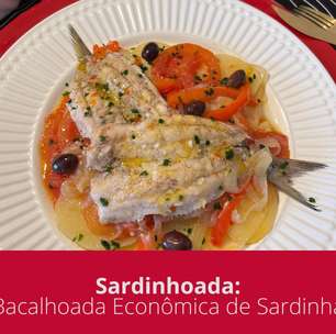 Sardinhoada, "Bacalhoada" de sardinha, econômica, na panela