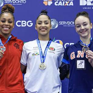 Julia Soares brilha com dois ouros no Troféu Brasil de ginástica