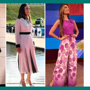 Da meia de Alckmin aos looks de famosas, poás dominam looks