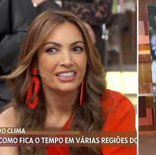 Patrícia Poeta elogia repórter do 'Encontro' ao vivo: 'Galã de novela'