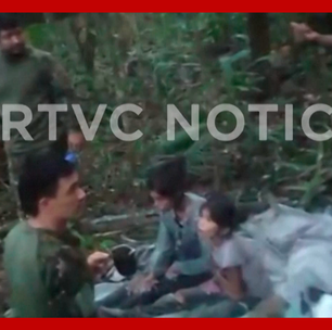 Colômbia divulga novas imagens do resgate de crianças na Amazônia
