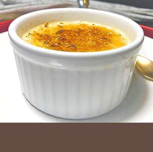 Arroz Doce: cozido com leite e água em 10 min, brulée