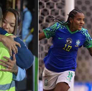 Funcionário de aeroporto, pai de jogadora se emociona ao se despedir da filha no embarque da Seleção