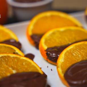 Docinho de laranja com chocolate