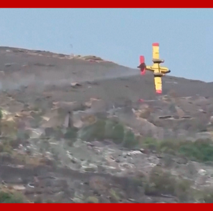 Avião se choca contra o solo e explode enquanto combatia incêndio na Grécia