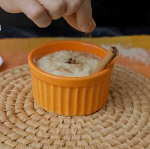 Arroz-doce com 3 ingredientes e em 15 minutos