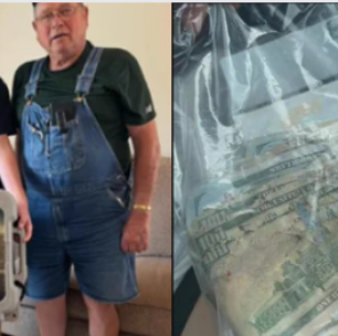 Menino pesca carteira perdida com R$ 9,7 mil e a devolve ao dono: 'Difícil de acreditar'