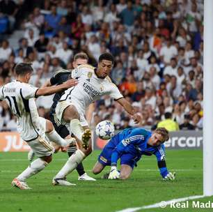 Bellingham decide no fim e Real Madrid vence Union Berlin na estreia da Champions League