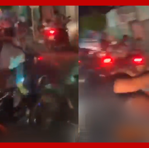 Motorista joga carro para cima de torcedores que comemoravam título do São Paulo no Ceará