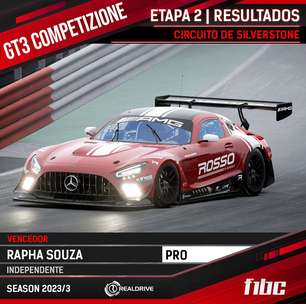 F1BC GT3 Competizione: Rapha Souza vence corrida super movimentada em Silverstone