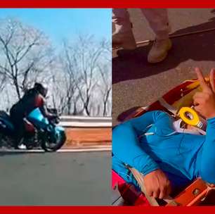 Motociclista perde o controle em curva e cai em ribanceira de quase 20 metros em MG