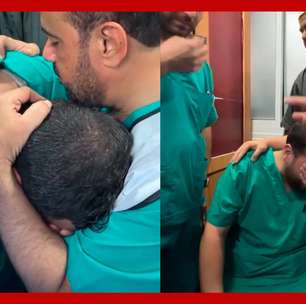 Médico se desespera ao encontrar corpos do pai e irmão no hospital onde trabalha em Gaza