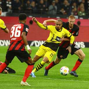 Bundesliga: em jogo de muitos gols, Dortmund fica no empate com o Eintracht Frankfurt
