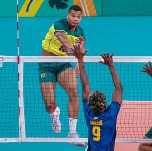 Brasil estreia no Pan com vitória no vôlei masculino contra a Colômbia