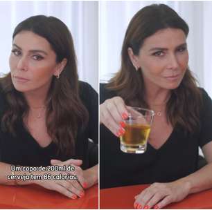 Giovanna Antonelli compara calorias de banana e cerveja e resposta surpreende