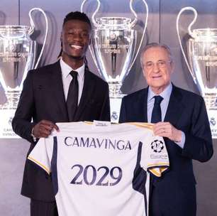 Após dupla brasileira, Real Madrid renova com meia Camavinga até 2029