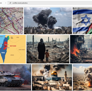 Fotos de conflito entre Israel e Hamas geradas por IA são vendidas por banco de imagens